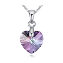 Kis szív alakú Swarovski kristály nyaklánc