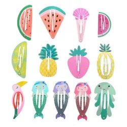 Mintás hajcsat készlet - 6 db