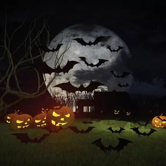 3D denevér Halloween dekoráció