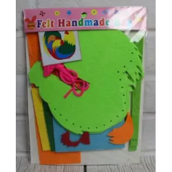 Filc kakasos kézműves kosár - DIY 