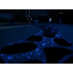 Világító, fluoreszkáló dekor kavicsok - 100 db