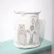 Mackó mintás textil tároló kosár