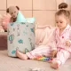 Zsiráf - léghajó mintás textil tároló kosár