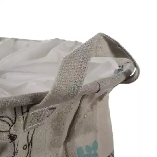 Zsiráf - léghajó mintás textil tároló kosár