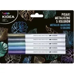 Metál filctoll készlet 5 színű - Kidea