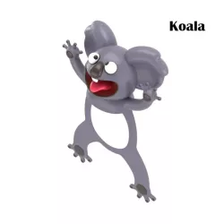 Könyvben kilapított állatos könyvjelző