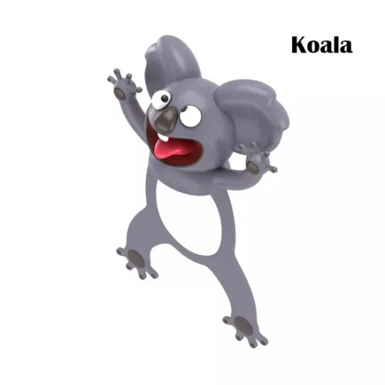 Könyvben kilapított állatos könyvjelző