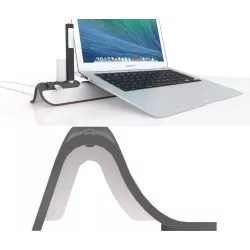 Laptop emelő, hűtő állvány rendszerezővel