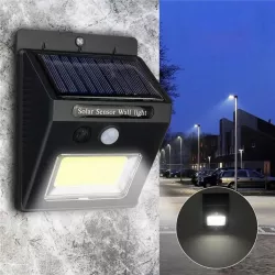Napelemes kerti fali led lámpa mozgásérzékelős