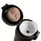 Fekete termosz - 440 ml thermo kulacs