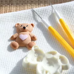 Maci, Teddy Bear formájú fondant és marcipán kiszúró