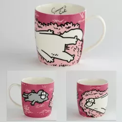 Simon's Cat cicás porcelán bögre több színben