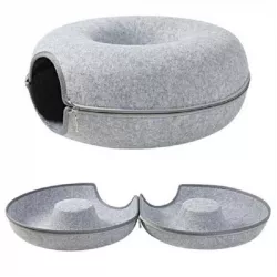 Design filc fánk alakú macska ágy - alagút