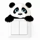 Állatos kapcsoló matrica: panda / elefánt