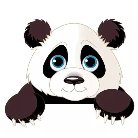 Állatos kapcsoló matrica: panda / elefánt