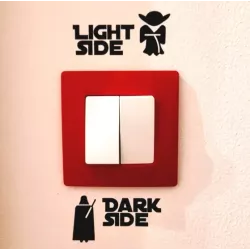 Dark side - light side kapcsoló matrica 