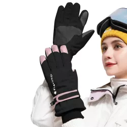 Vízálló női fekete színű sí - snowboard kesztyű
